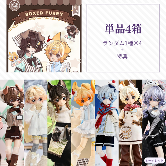 【予約】盒中毛绒 ランダム4箱単品セット